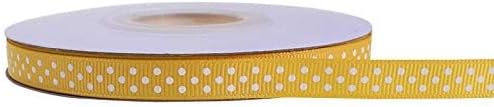 Grosgrain Ribbons 3/8 Inch Polka Dot Ribbon Multi Color Fabric Ribbon 40 Yards for Gift Wrapping Holiday Wedding Party Decoration DIY Bow Hair Accessories Total 8 Colors