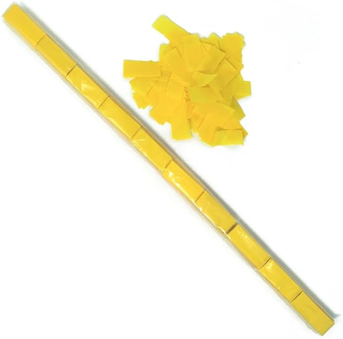Ultimate Confetti - Yellow Tissue Confetti - Speed Load Cannon Sleeve (1/4lb)