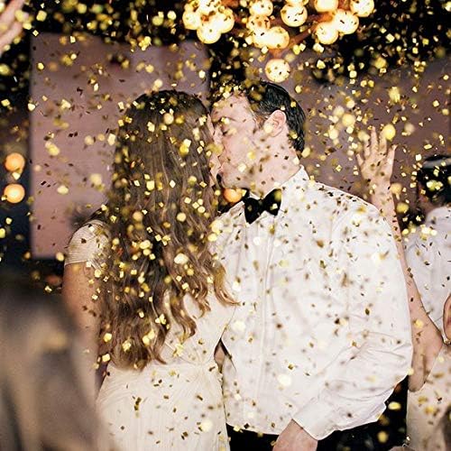 BATTIFE Metallic Glitter Foil Confetti Round Table Confetti Dots for Wedding Party Celebration Decorations 1.8oz - 0.6inch (Gold)