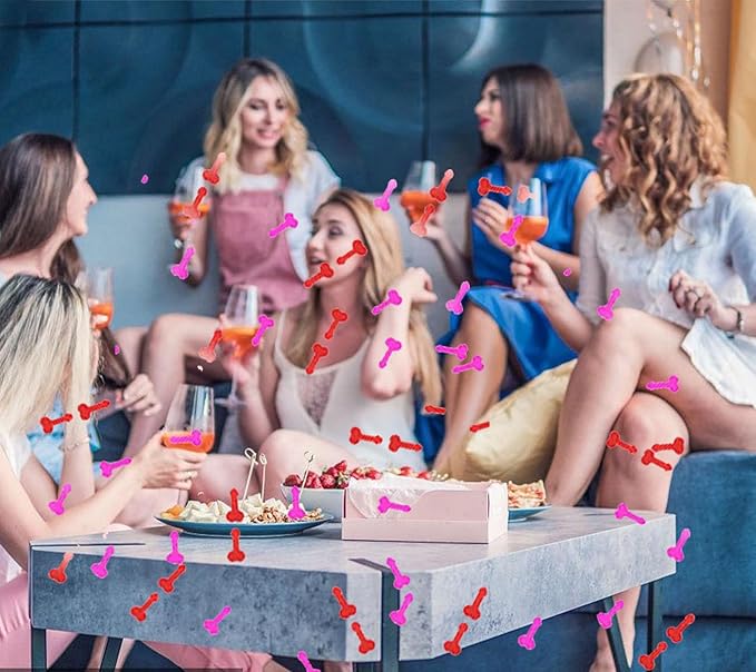 1 Pack Colorful Glitter BACHELORETTE Party Confetti Favor Sprinkle Table Decoration for Cannon Celebration Wedding Engagement Supplies Y8 Set Q31