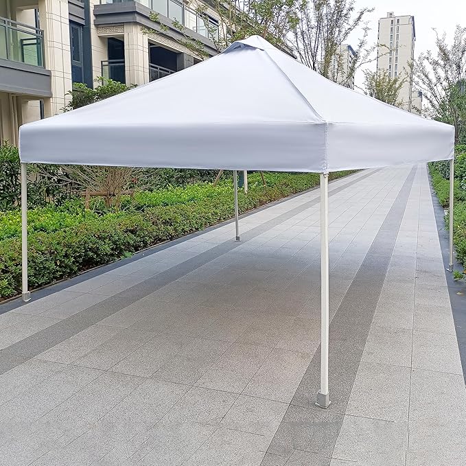 SCOCANOPY Commercial 10x10 Pop Up Canopy Replacement Cover Top with Air Vent,Canopy Cover ONLY, (Beige)