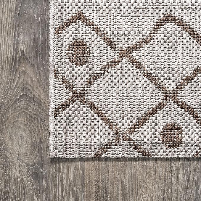 JONATHAN Y Tribal Bohemian Indoor Outdoor Area Rug 3X5 Beige/Brown, Nokat for Backyard, Patio, Porch, Easy-Cleaning, High Traffic, Pet-Friendly, Non-Shedding (SMB131A-3)
