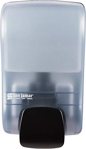 San Jamar Rely Plastic Manual Soap Dispenser, Hand Sanitizer Dispenser With Universal Compatibility For Home, Bathroom, Kitchen, Restooms, Restaurants, 900 Ml, Blue