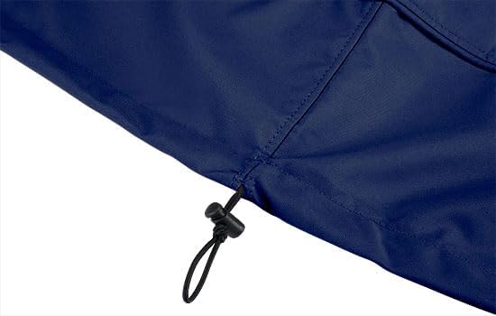 Eevelle Meridian Patio Oval Table Set Cover with Marine Grade Fabric - Outdoor Table Cover - Furniture Set Covers for Dining Table - Easy to Install - (25.5"H x 80"L x 56"W, Navy)
