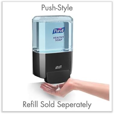 PURELL ES4 Manual Wall-Mounted Hand Soap Dispenser, Graphite, Compatible with 1200 mL PURELL Brand HEALTHY SOAP Refills (Pack of 1) - 5034-01 - Manufactured by GOJO, Inc.