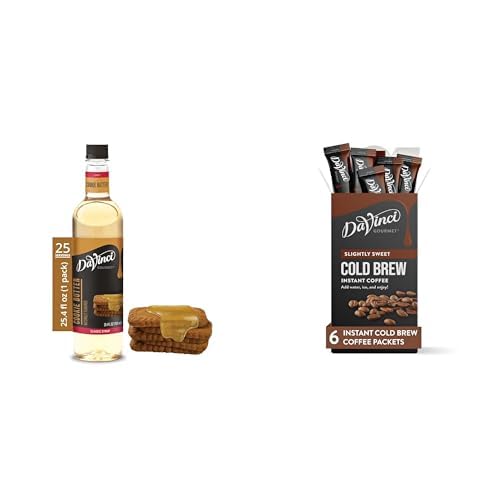 DaVinci Gourmet Cookie Butter Cold Brew At Home Starter Kit, 25.4 Fl Oz & 6 Count