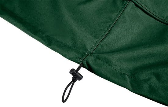 Eevelle Meridian Patio Oval Table Set Cover with Marine Grade Fabric - Outdoor Table Cover - Furniture Set Covers for Dining Table - Easy to Install - (25.5" H x 75" L x 52" W, Hunter Green)
