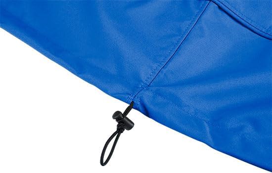 Eevelle Meridian Patio Oval Table Set Cover with Marine Grade Fabric - Outdoor Table Cover - Furniture Set Covers for Dining Table - Easy to Install - (25.5" H x 80" L x 56" W, Royal Blue)