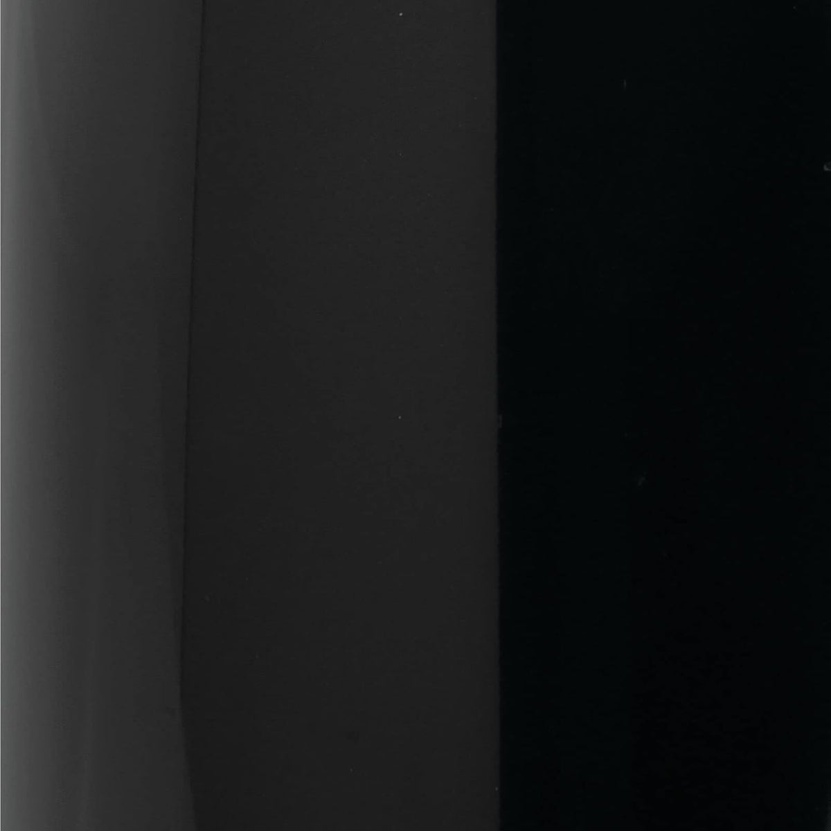 mDesign Small Metal 2.4 Gallon Trash Can Wastebasket Garbage Bin for Bathroom - Mini Slim Rubbish Waste Bin for Master or Guest Bath, Bedroom, Garage, Laundry Room, or Playroom, Black, Pack of 1