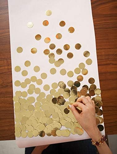 BATTIFE Metallic Glitter Foil Confetti Round Table Confetti Dots for Wedding Party Celebration Decorations 1.8oz - 0.6inch (Gold)