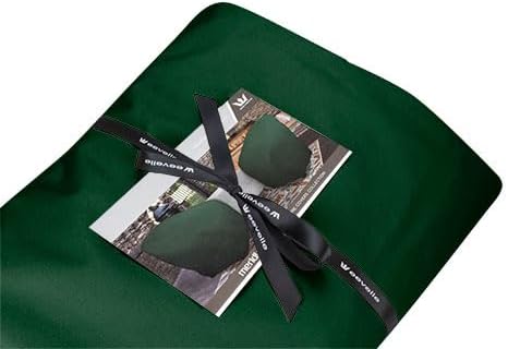 Eevelle Meridian Patio Oval Table Set Cover with Marine Grade Fabric - Outdoor Table Cover - Furniture Set Covers for Dining Table - Easy to Install - (25.5"H x 108"L x 82"W, Hunter Green)