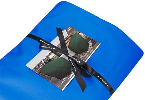 Eevelle Meridian Patio Oval Table Set Cover with Marine Grade Fabric - Outdoor Table Cover - Furniture Set Covers for Dining Table - Easy to Install - (25.5"H x 114"L x 82"W, Royal Blue)