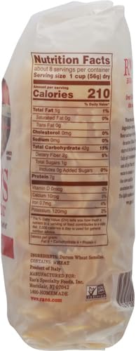 Rao's Homemade Farfalle Pasta, 16oz, Traditionally Crafted, Premium Quality, From Durum Semolina Flour, Imported from Italy, 1 Pound