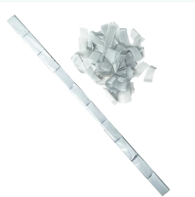 Ultimate Confetti - White Tissue Confetti - Speed Load Cannon Sleeve (1/4lb)