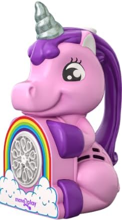 Move2Play, Unicorn Bubble Blower | Basket Stuffer | Bubble Machine | Toy for Toddlers, Boys and Girls | Indoor & Outdoor | Birthday Party | Summer Fun | Gift for Girl 1, 2, 3, 4+ Years Old