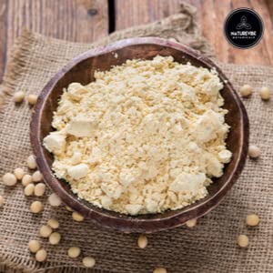 Naturevibe Botanicals Defatted Soy Flour 5 lb, High-Protein, Low-Fat Flour, Gluten-Free, Non-GMO, Perfect for Baking, Rotis, Breads, Smoothies