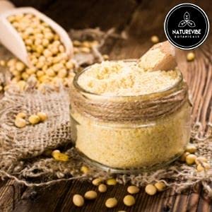 Naturevibe Botanicals Defatted Soy Flour 5 lb, High-Protein, Low-Fat Flour, Gluten-Free, Non-GMO, Perfect for Baking, Rotis, Breads, Smoothies