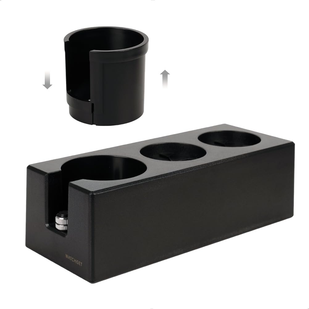 watchget Espresso Tamping Station, Plastic Espresso Organizer Box for 51/54/58mm Portafilter, Tamper, Distributor and Barista Accessories