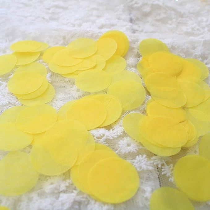 Yellow Confetti 1inch Paper Circle Confetti Filled Balloons or Table Party Decoration 5000 pcs