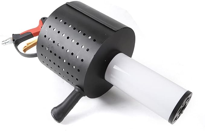 Handheld CO2 Cannon 7 Colors LED CO2 Confetti Gun Color-Changing Electric Confetti Cannon Machine CO2 DJ Smoke Gun 110V 20W for Stage Effect, Disco, Theater, Wedding, Party