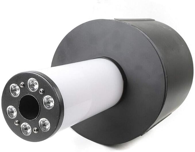 Handheld CO2 Cannon 7 Colors LED CO2 Confetti Gun Color-Changing Electric Confetti Cannon Machine CO2 DJ Smoke Gun 110V 20W for Stage Effect, Disco, Theater, Wedding, Party
