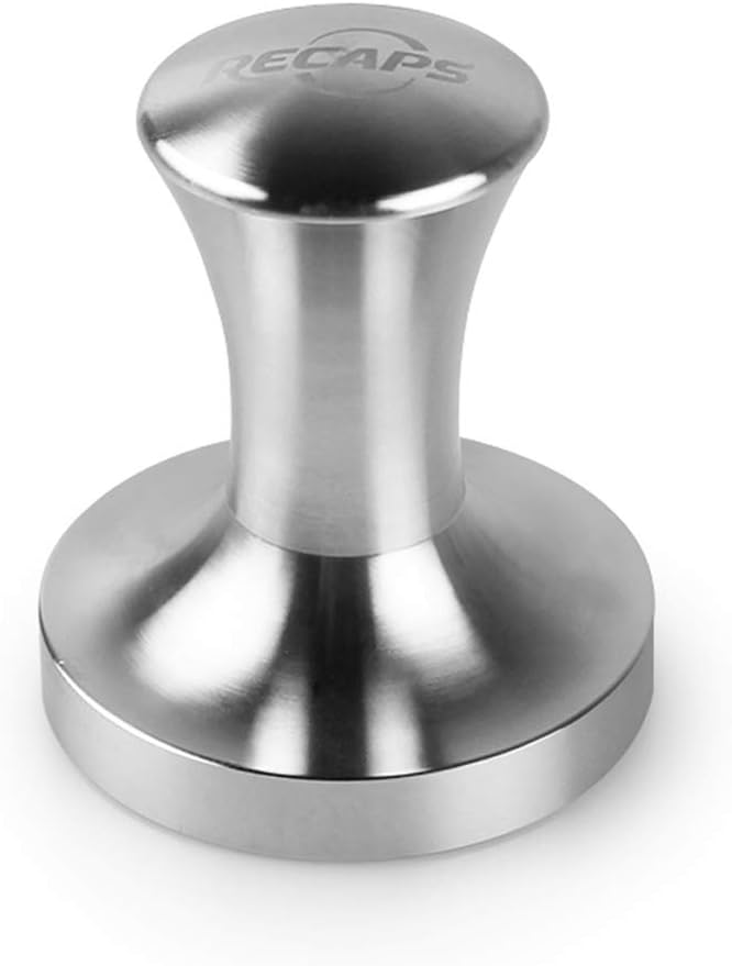 Recaps Stainless Steel Espresso Coffee Tamper Filling Tool Compatible with Dolce Gusto Machine Reusable Refillable Filters 41.8mm