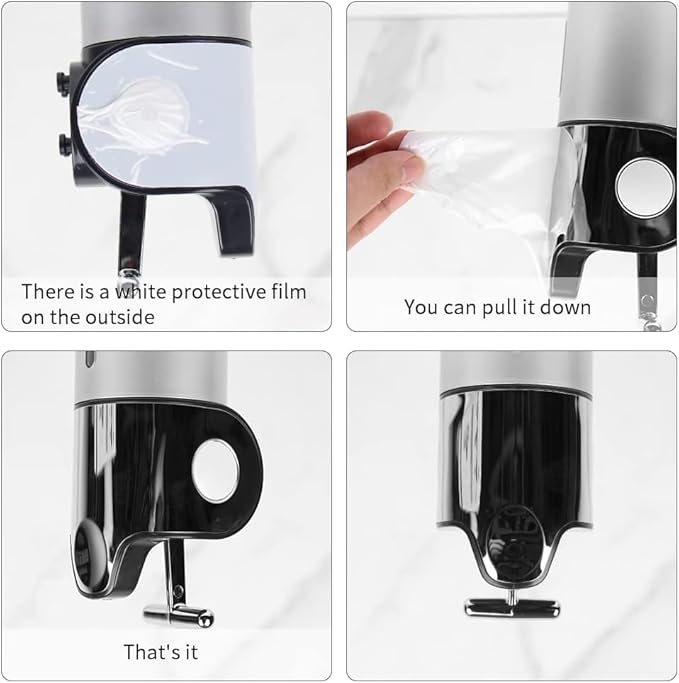 3 in 1 Chamber Wall Mounted Bathroom Shower Pump Dispenser and Organizer-Holds Shampoo, Soap, Conditioner, Shower Gel, for Bathroom Kitchen Hotel (3 Chamber