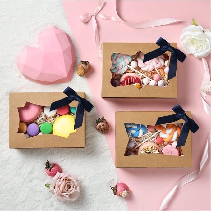 Meseey 100 Pcs 1.5 Inches Premade Craft Bows Self Adhesive Navy Blue Satin Ribbon Bows for Treat Bags Gift Wrapping Basket Wedding Baby Shower Brithday Party(Navy)