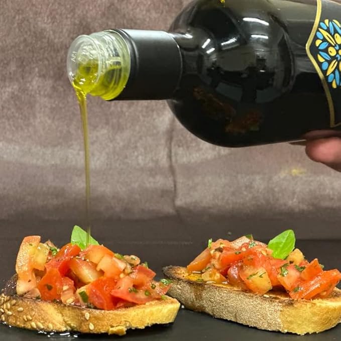 Galbasa - Organic Olive Oil from Sicily, Italy - Extra Virgin, First Cold Pressed, Early Harvest - Polyphenol Rich, Peppery Finish, No Pesticides
