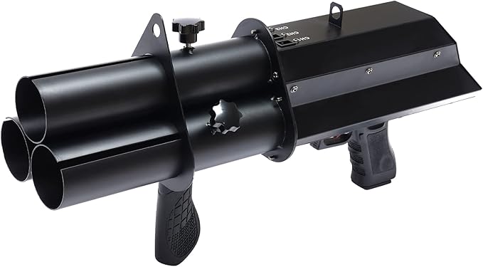 Electric Confetti Cannon Launcher Handheld Confetti Machine, 3 Head Portable Confetti Blower Gun Rechargeable Confetti Shooter with 3500mAh Built-in Battery for 2.2in Confetti E-Cartridge