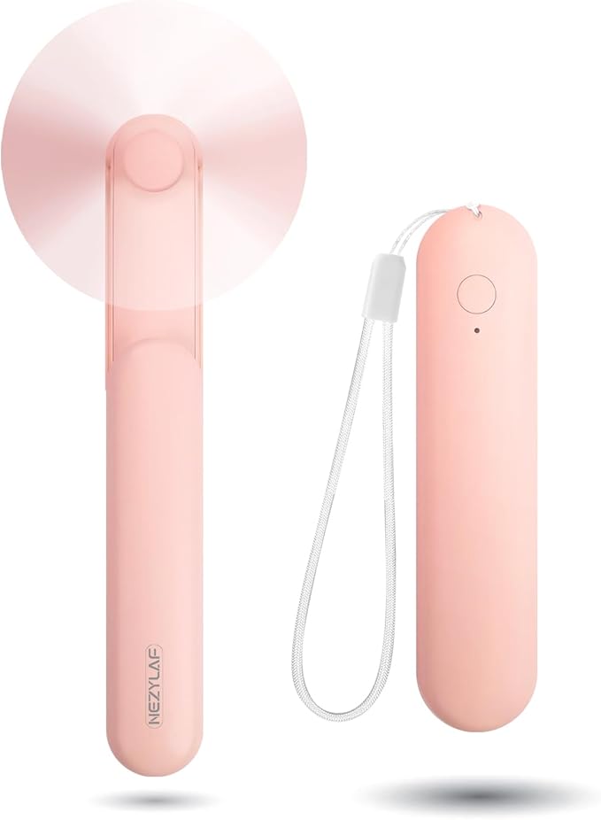 Portable Mini Handheld Fan, Small Rechargeable Personal Fan with Pocket Power Bank Design for Travel/Women Gifts/Disney World Accessories/Theme Park Essentials