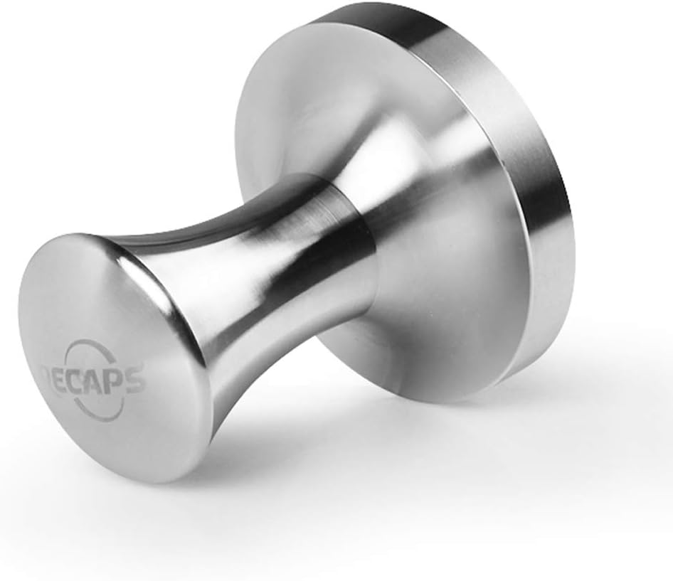 Recaps Stainless Steel Espresso Coffee Tamper Filling Tool Compatible with Dolce Gusto Machine Reusable Refillable Filters 41.8mm