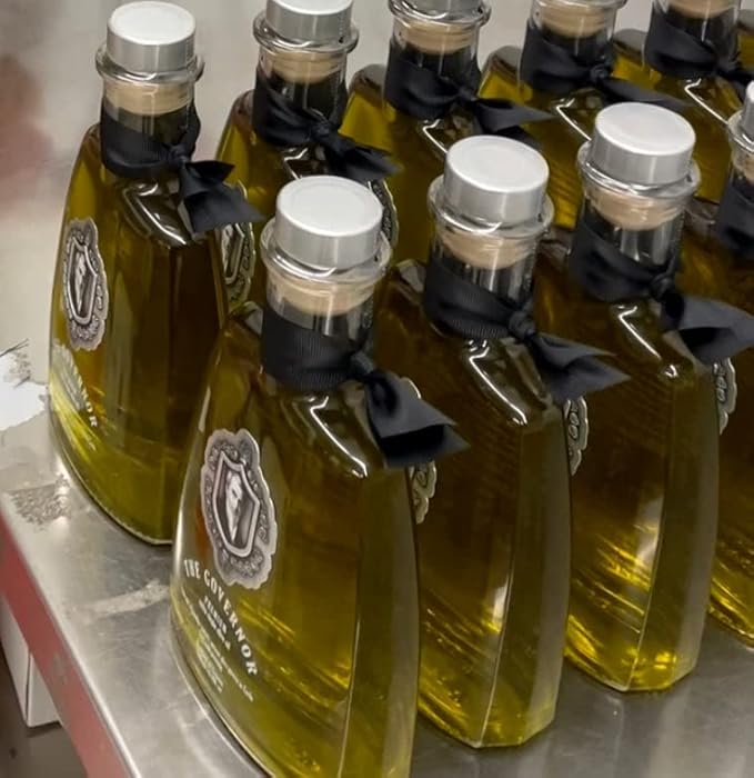 The Governor Premium Extra Virgin Olive Oil - Unfiltered, Cold-Pressed, Single Origin Lianolia - Peppery, Robust, Floral, Fruity Notes