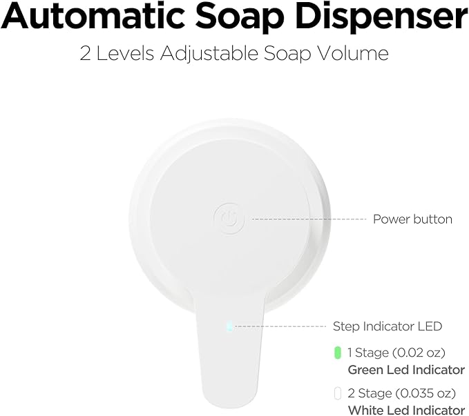 mooas Happy Buddy Artist Edition Automatic Soap Dispenser White (Catch me if You can!)