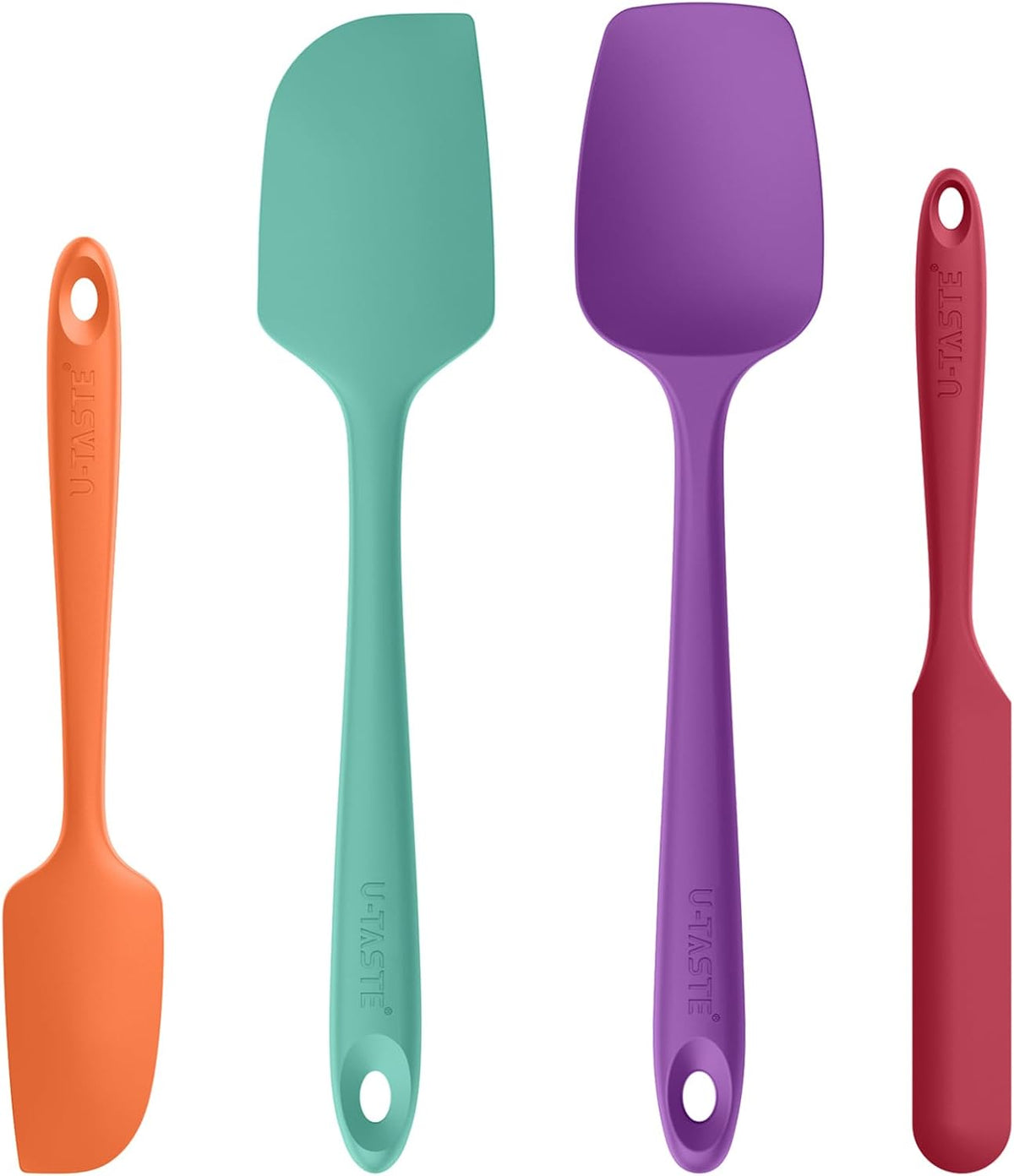 U-Taste Heat Resistant Silicone Spatula - 600ºF Hot-Proof Food Grade Kitchen Baking Bowl Scraper