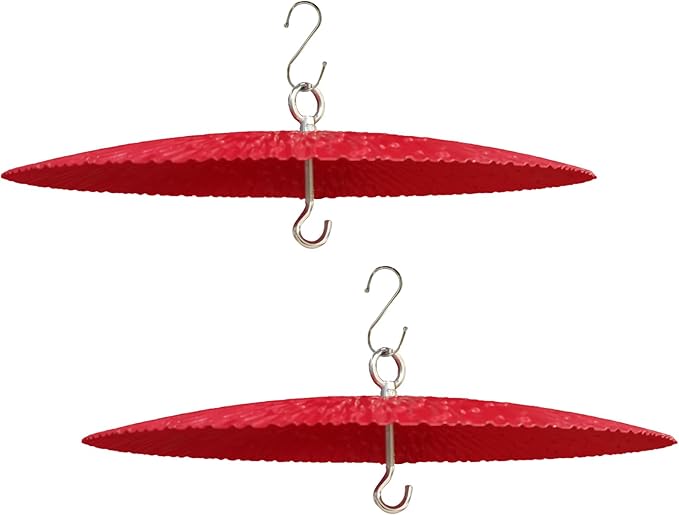 13" Bird Feeder Baffle, Metal Hummingbird Feeder Rain Guard, Metal Hanging Baffle Weather Guard Cover for Outside