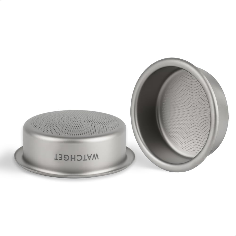 watchget 58mm Espresso Filter Basket, 18-20g Titanium Fliter Basket High-Speed and Precision Extraction Portafilter Basket Filter Fits Most 58mm