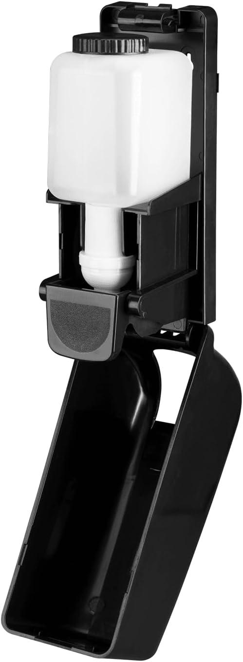 Karat 13.5oz Manual Foam Soap Dispenser - Refillable, Wall Mount/Stand, Black - Ideal for Bathroom Use - 1 Unit, JSD-HSF01B