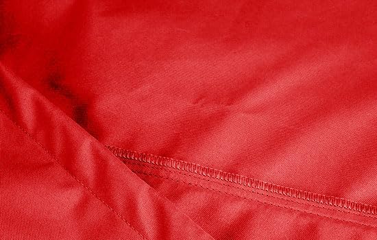 Eevelle Meridian Patio BBQ Grill Cover for Outdoor Grill - Marine Grade Fabric - Durable - Waterproof Covers - All-Weather Protection Barbeque Gas Grill Cover – (51" H x 72" W x 26" D, Red)