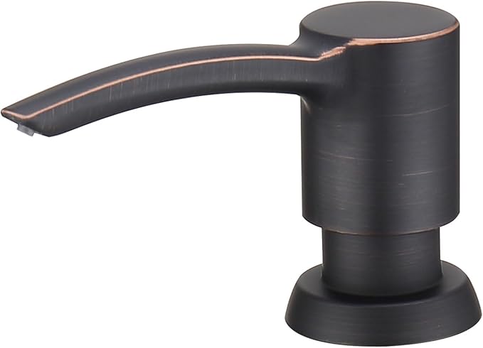 Kitchen Sink Soap Dispenser Oil Rubbed Bronze, Built in Soap Dispenser Kitchen Countertop, ABS Pump Head with Refillable Bottle, Under Counter Dish Soap Hand Lotion Dispenser