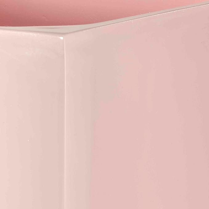 Izod - Wastebasket, Decorative Trash Can, Resin Home Accessories, Guest Bathroom, Dorm Room Essentials (Marina Collection, Pink)
