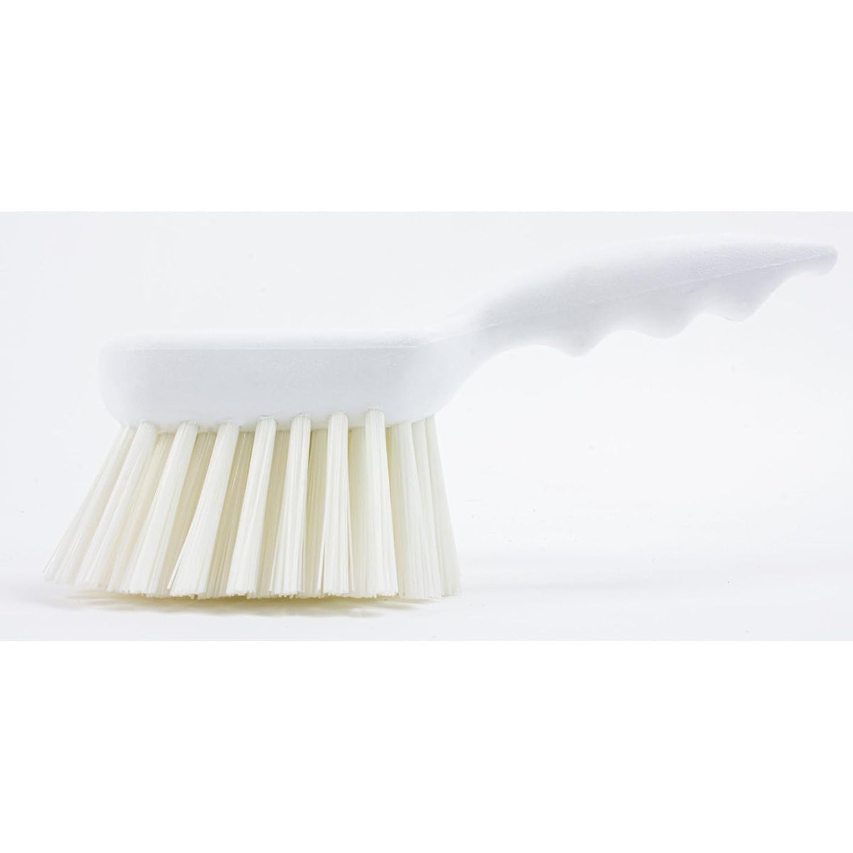 SPARTA 40541EC02 Plastic Scrub Brush, Utility Brush, Kitchen Brush With Hanging Hole For Cleaning, 8 Inches, White, (Pack of 6)