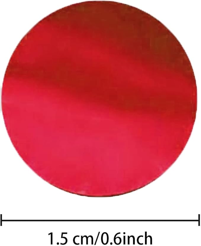 Red Foil Confetti,Round Dots Glitter Table Confetti,Sparkling for Party Decorations(1.76 OZ)
