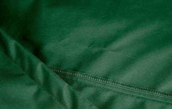 Eevelle Meridian Patio Oval Table Set Cover with Marine Grade Fabric - Outdoor Table Cover - Furniture Set Covers for Dining Table - Easy to Install - (25.5"H x 122"L x 82"W, Hunter Green)