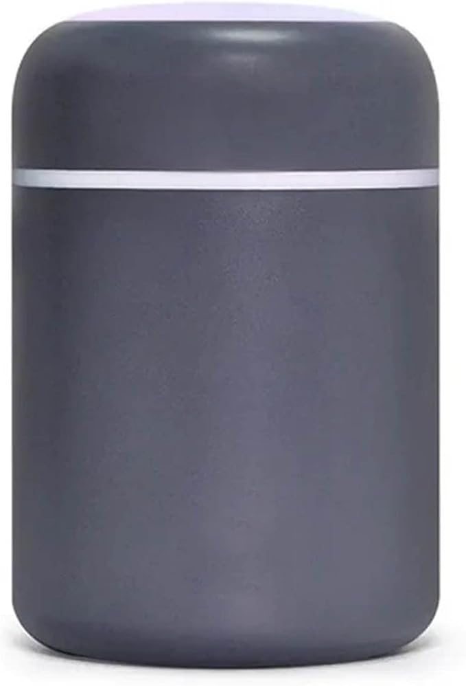 Cool Mist Humidifier, Portable Mini Humidifier with LED Night Light Single-Room Humidifiers 300ml USB Personal Desktop Humidifiers Quiet Mini Humidifiers for Bedroom Office Dark Gray