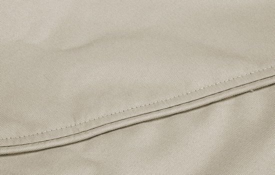 Eevelle Meridian Patio Oval Table Set Cover with Marine Grade Fabric - Outdoor Table Cover - Furniture Set Covers for Dining Table - Easy to Install - (25.5"H x 114"L x 82"W, Khaki)