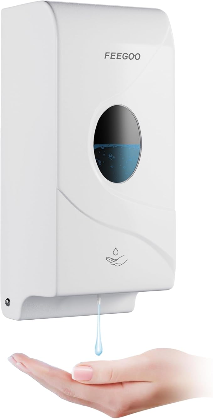 Automatic Wall-Mounted Soap Dispenser 27 oz (800 ml) Refillable Soap Dispenser for Kitchens, Offices, Hotels, and Restaurants