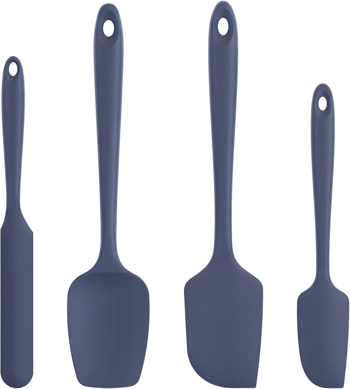 Heat Resistant Silicone Spatula Set: U-Taste 600ºF High Temp Seamless Food Grade Food Grade Flexible Rubber Silicon Kitchen Cooking Mixing Baking