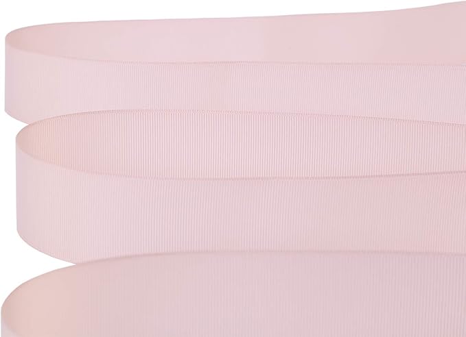 Ribbonitlux 1.5" Wide Solid Grosgrain Ribbon 25 Yards (813-Vanilla）, Set for Gift Wrapping, Party Decor, Sewing Applications, Wedding and Craft