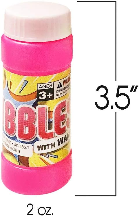 ArtCreativity 48 Pack Bubble Bottles with Wand - Bubbles for Kids Bulk Party Favors, Outdoor Summer Toys, Birthday Goodie Bag Fillers, Bulk Bubbles for Kids in Assorted Colors